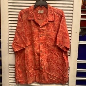 Ocean & Coast Orange Palm Tree Shirt XL